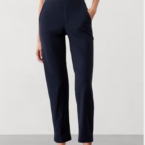 Athleta Brooklyn Ankle Pant Navy Petite 4 - Picture 4 of 9